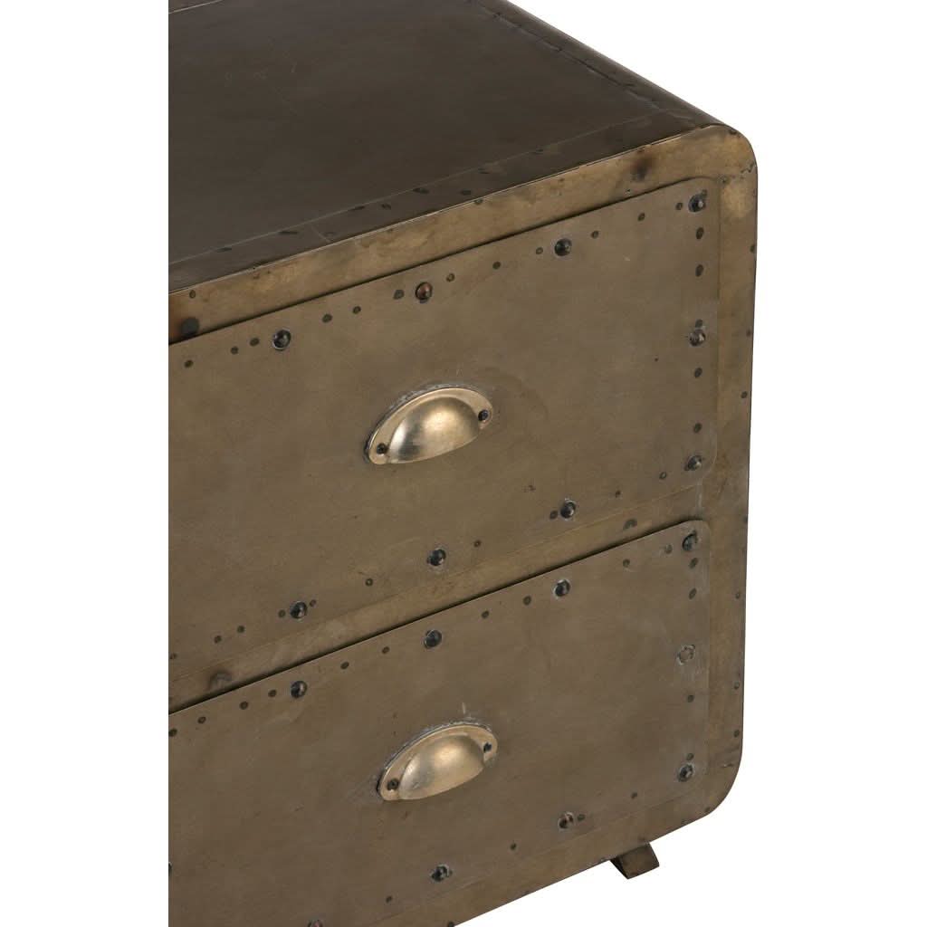 Armoire Métallique Basse 2 Tiroirs | Bylo - Designix Armoire
