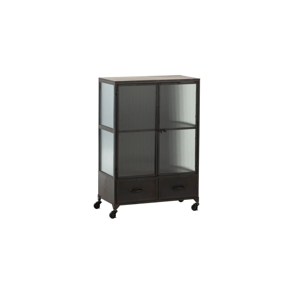 Armoire Métallique Noir 3 Portes | Dena - Designix Armoire