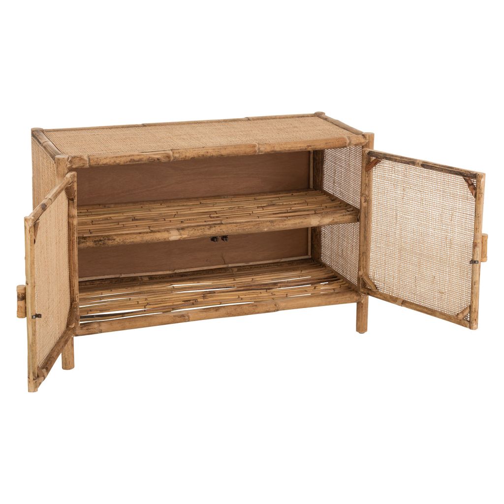 Armoire Rattan Naturel 2 Portes | Loro - Designix Armoire