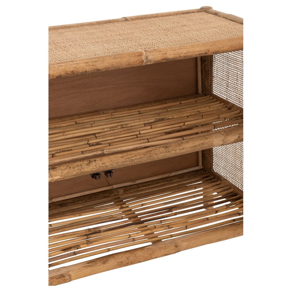 Armoire Rattan Naturel 2 Portes | Loro - Designix Armoire