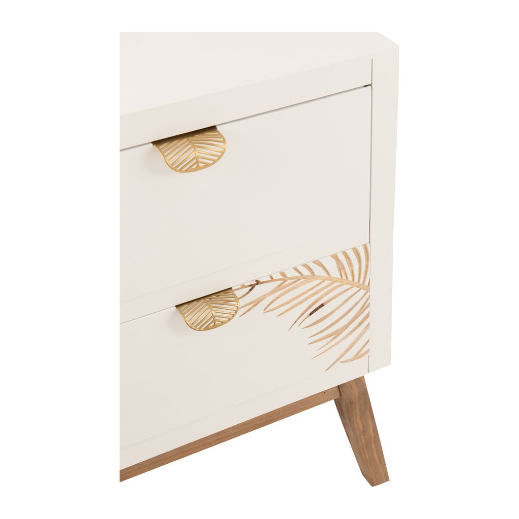 Armoire Tiroirs Bois Blanc Naturel | Nyla - Designix Armoire