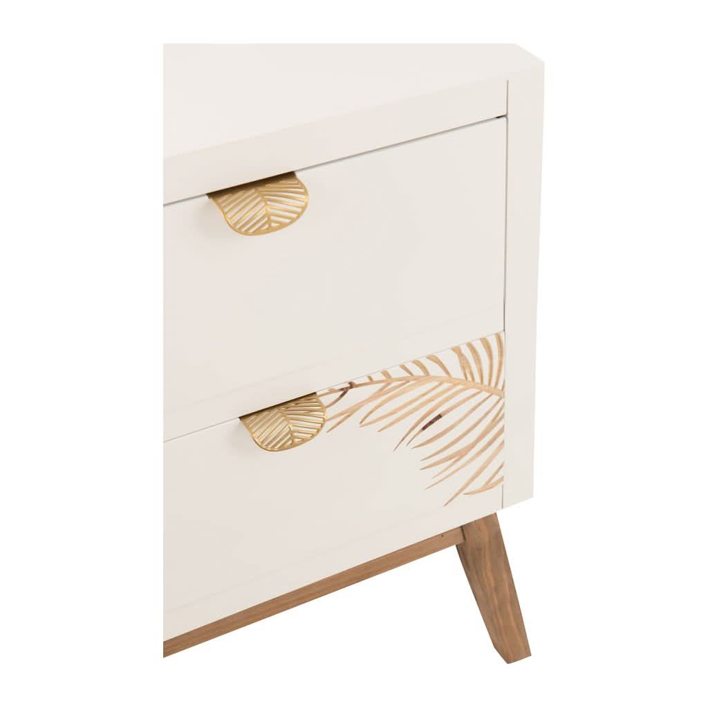 Armoire Tiroirs Bois Blanc Naturel | Nyla - Designix Armoire