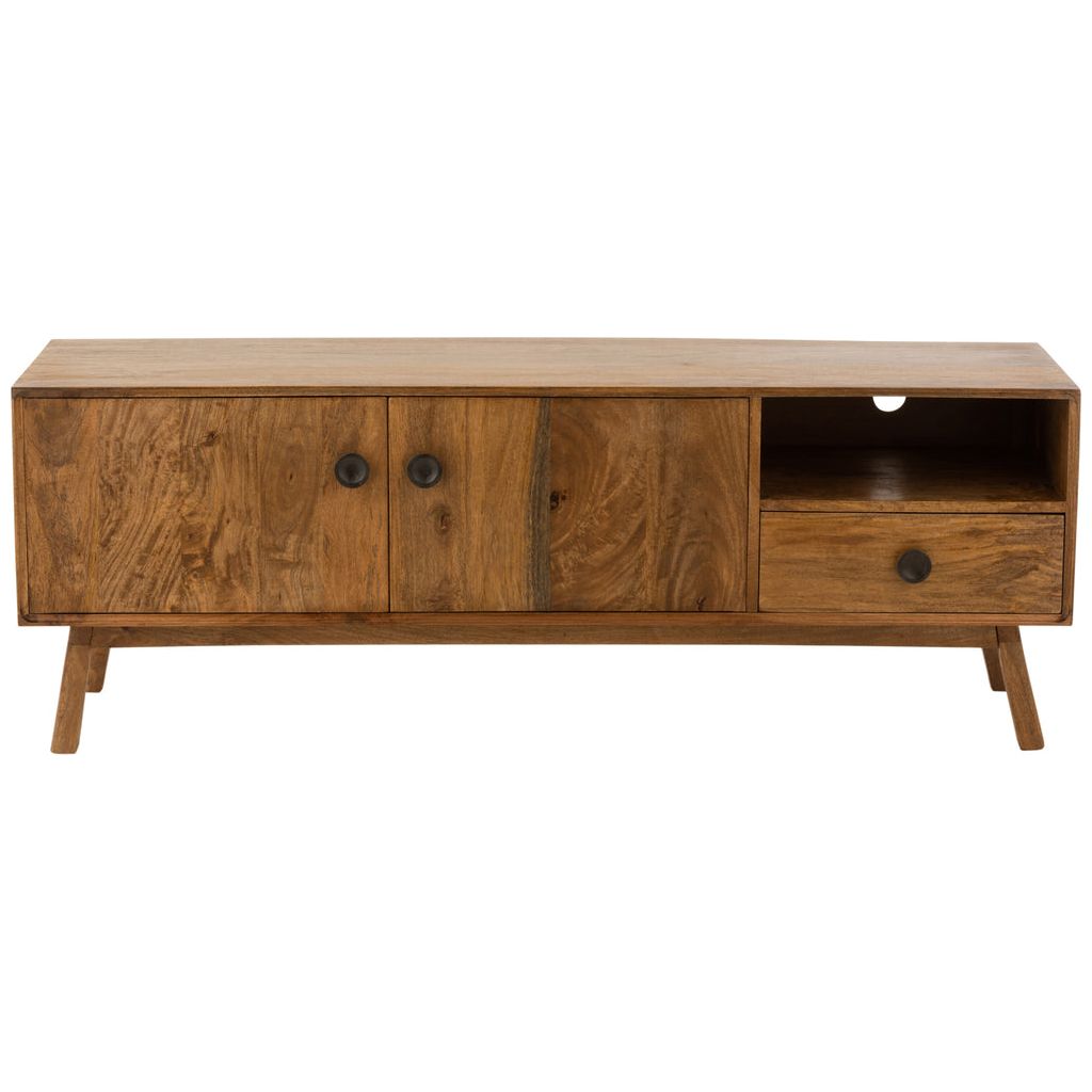 Armoire TV Bois Mangue Marron | Xilo - Designix Meuble TV