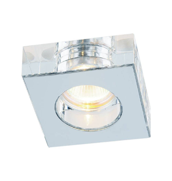 Spot encastrable Astro chromé, cristal