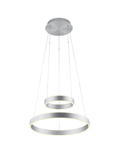 Suspension Delta aluminium, H 150 cm