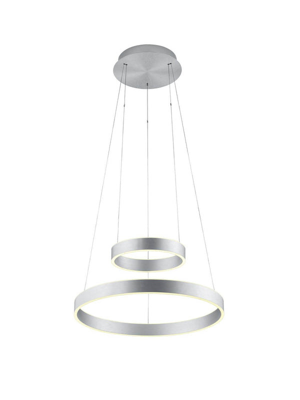 Suspension Delta aluminium, H 150 cm