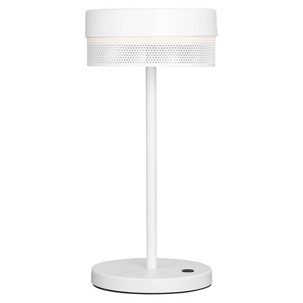Lampe extérieure Mesh-B blanche, H 30 cm
