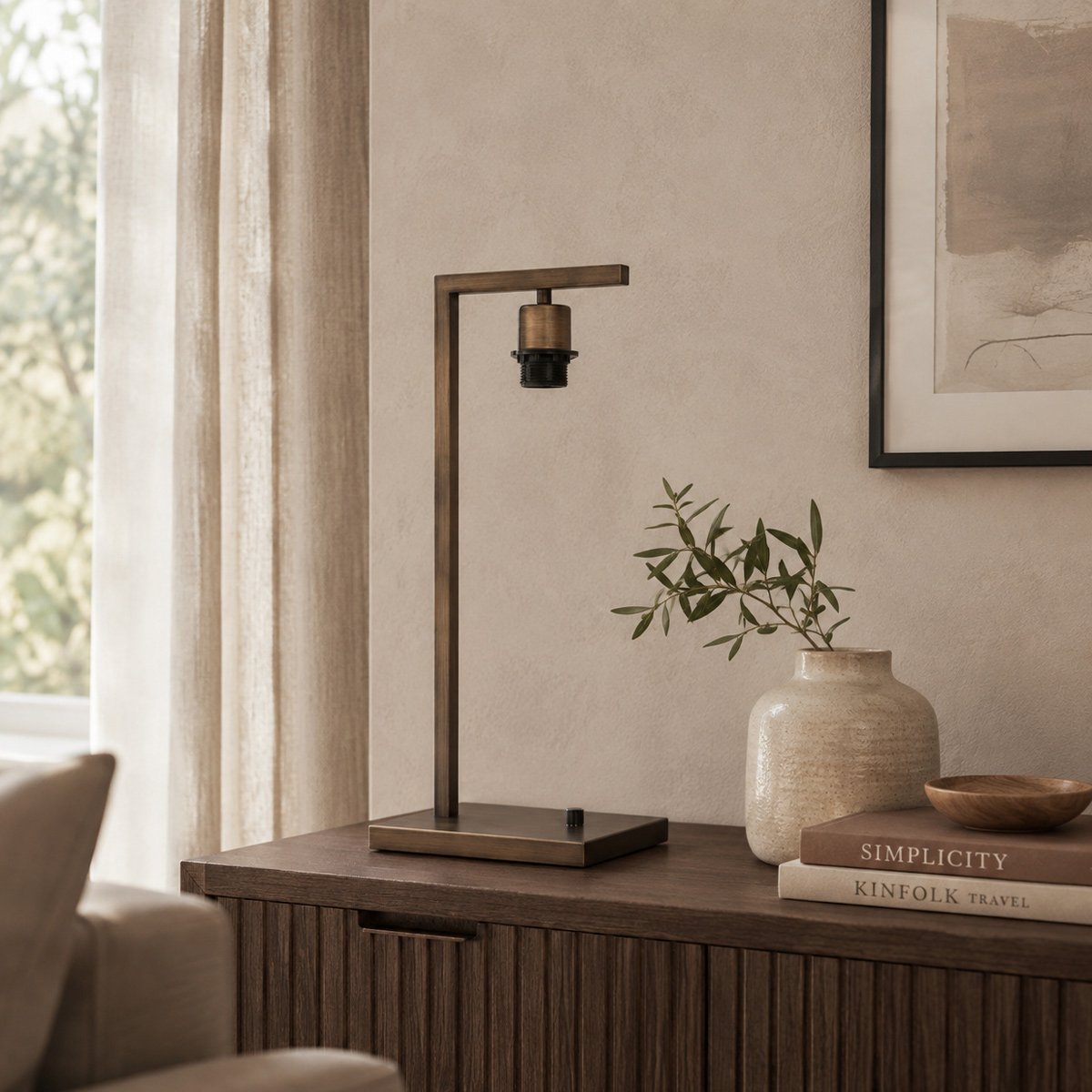 Lampe à poser Stang bronze