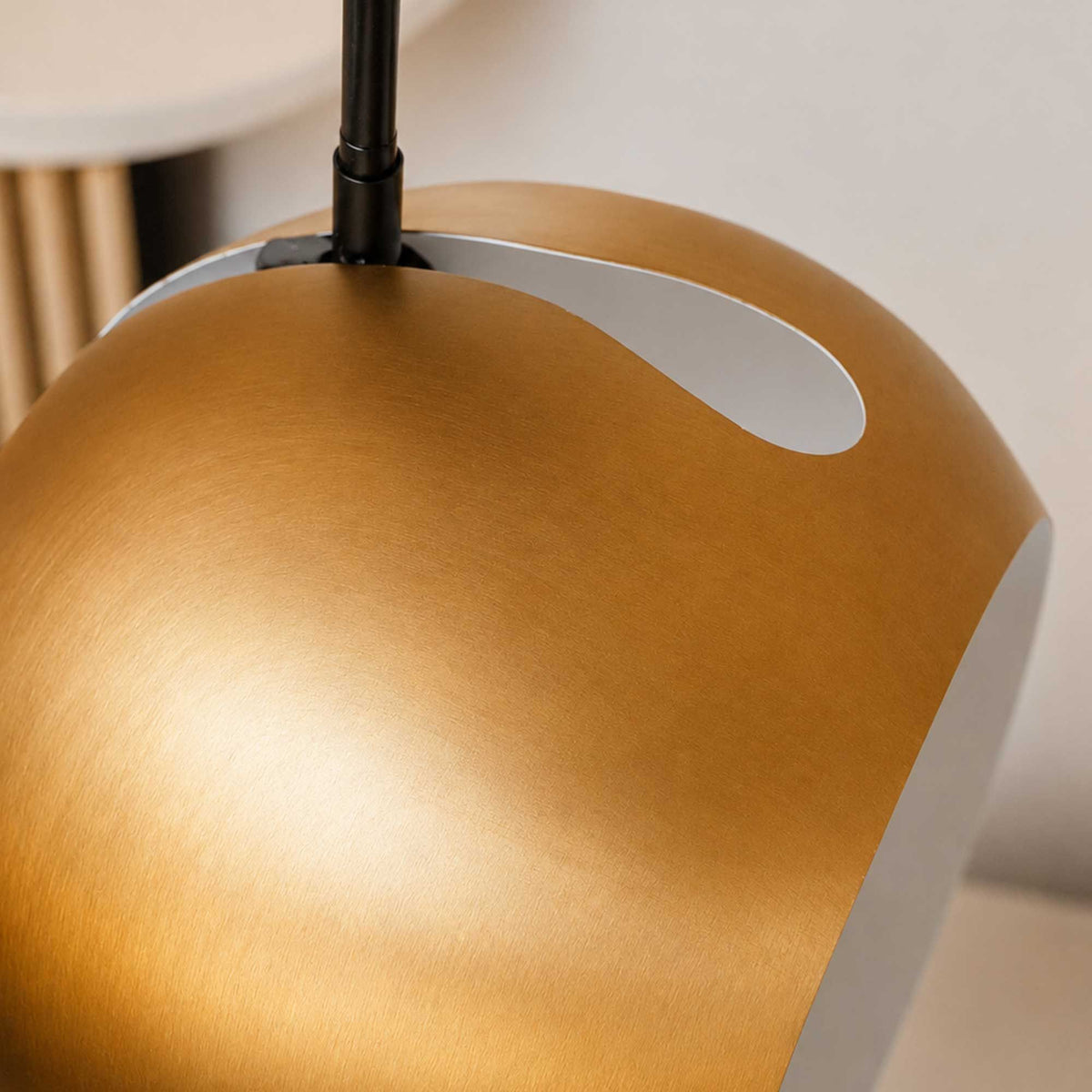 Lampadaire arc Ball, pied en marbre