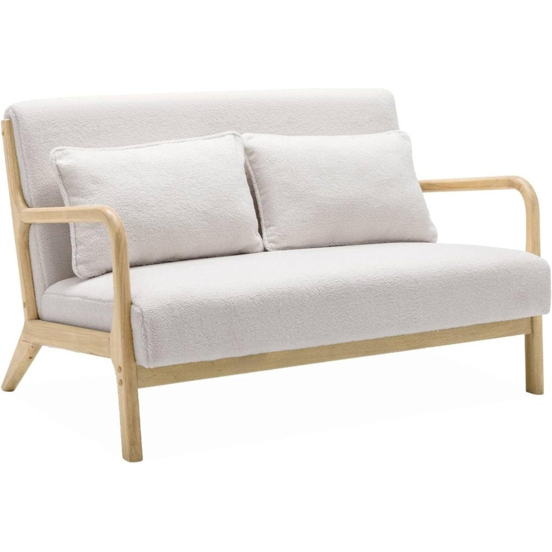 Banquette et Fauteuil Bois Bouclette | Confort Scandi - Designix Banquette