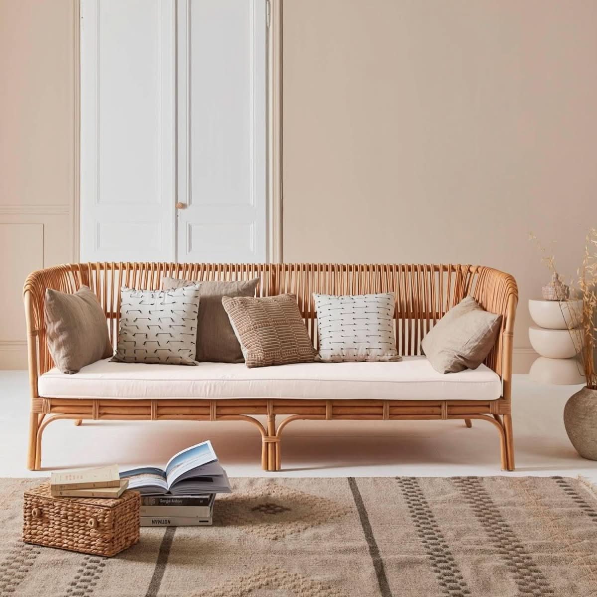 Banquette Rotin Bohème Confort | Xero - Designix Banquette