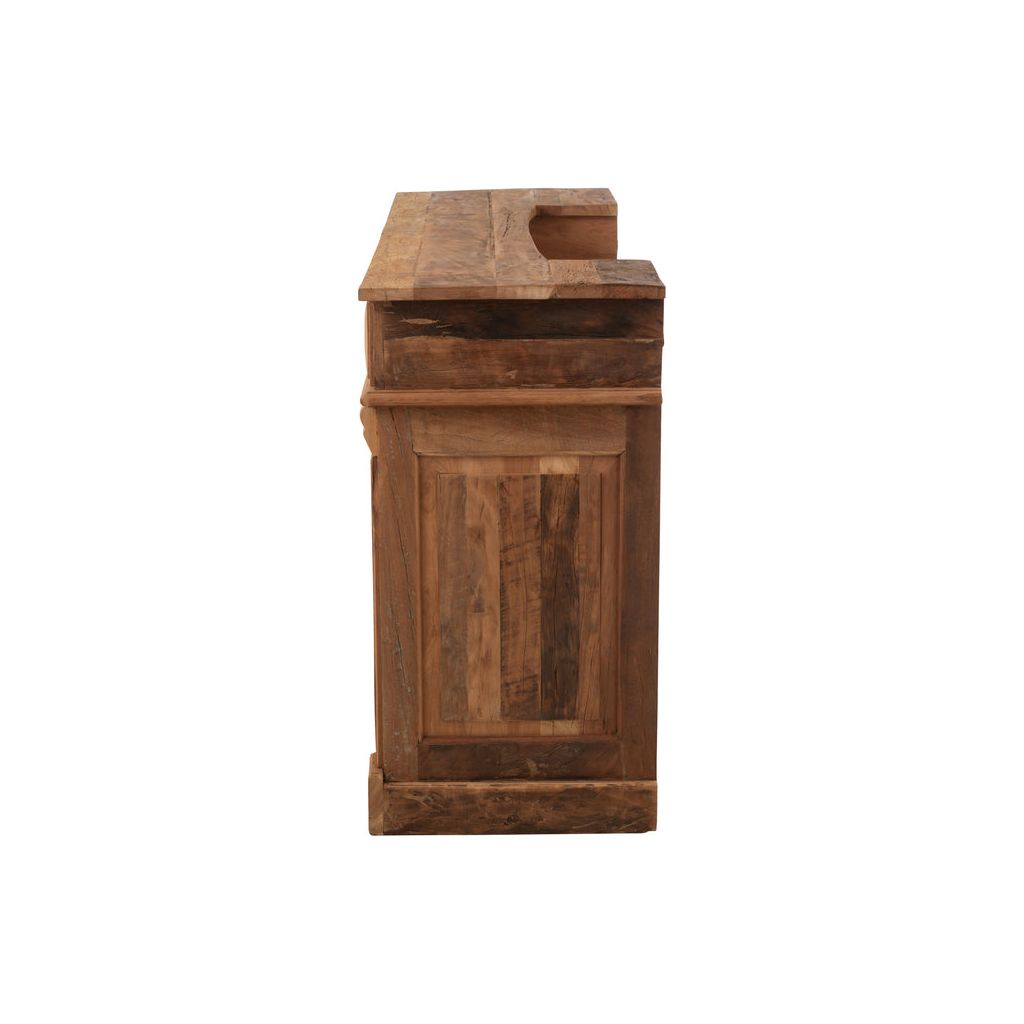 Bar Bois Recyclé Naturel à 2 Tiroirs | Sela - Designix Armoire