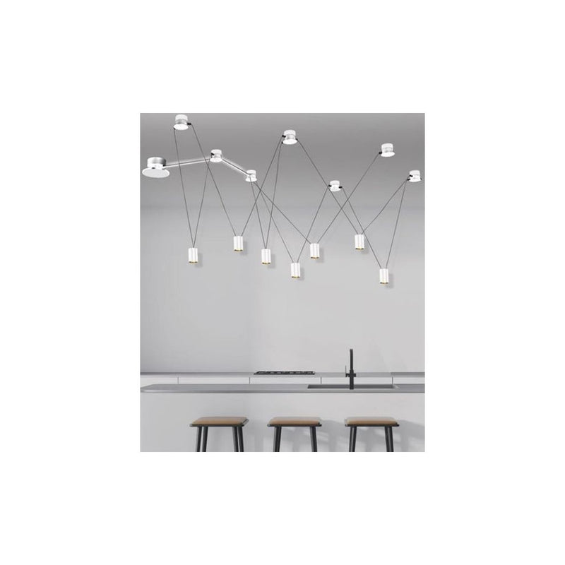 Base ZAMBELIS D100 3W Dimmable DESIGN Blanc Sable Sans Driver 19151