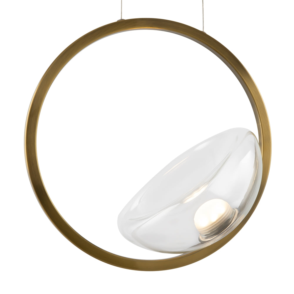 Lunare Suspension luminaire doré