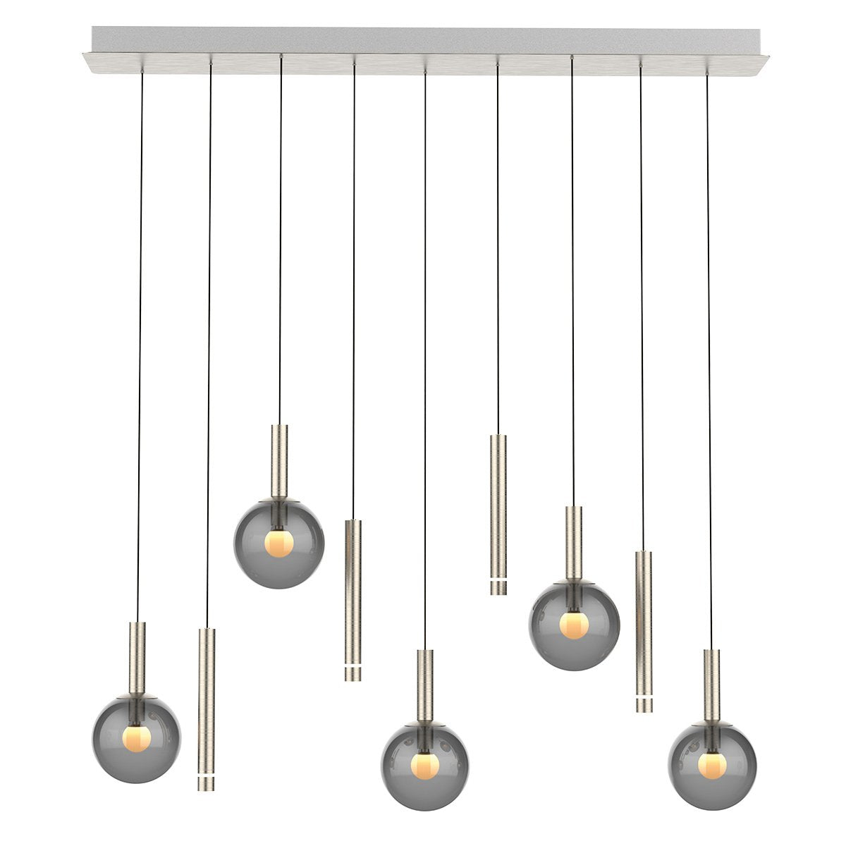 Suspension luminaire Volari argenté