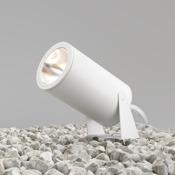 Luminaire extérieur led contemporain blanc | Orvia