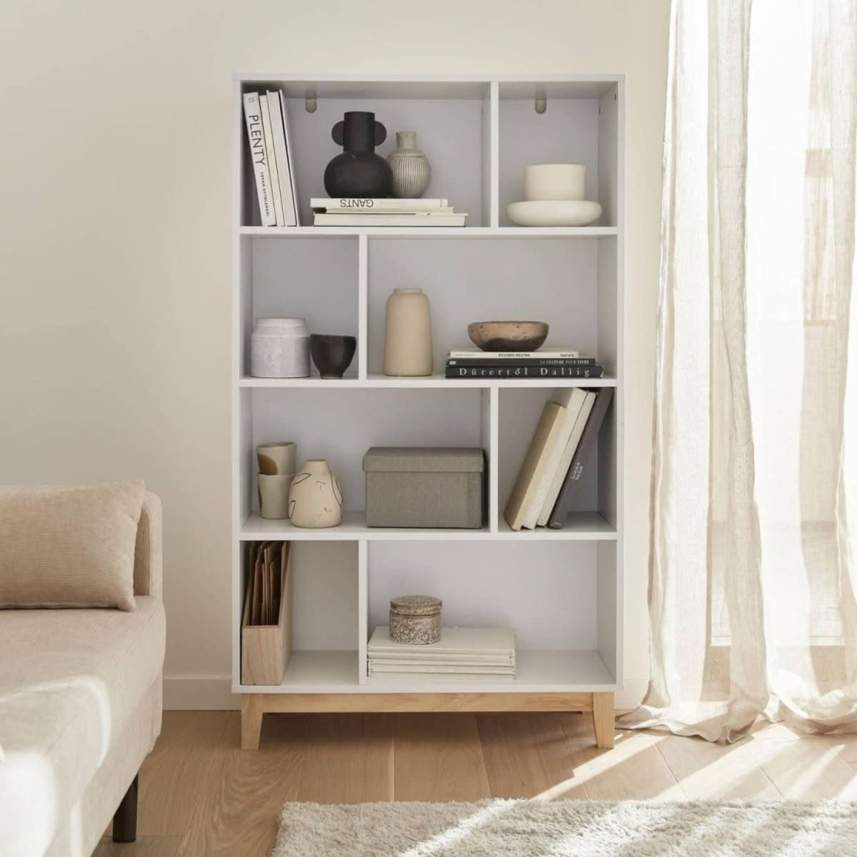 Bibliothèque Scandinave Blanche | Ursa - Designix Bibliothèque