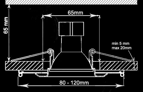 Spot en cristal B498CLN