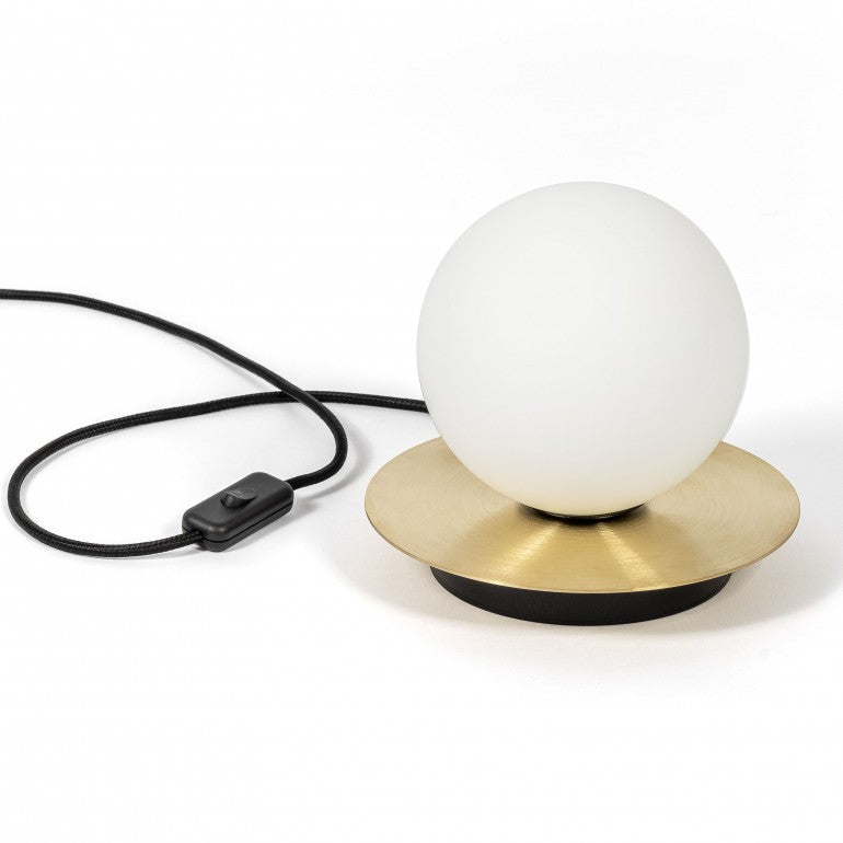 Lampe à poser BORRA ST Doré, détail laiton