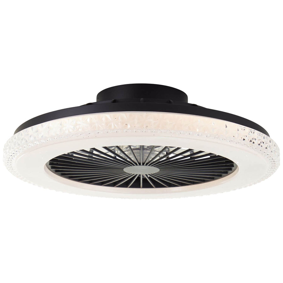 Ventilateur de plafond lumineux Badria noir