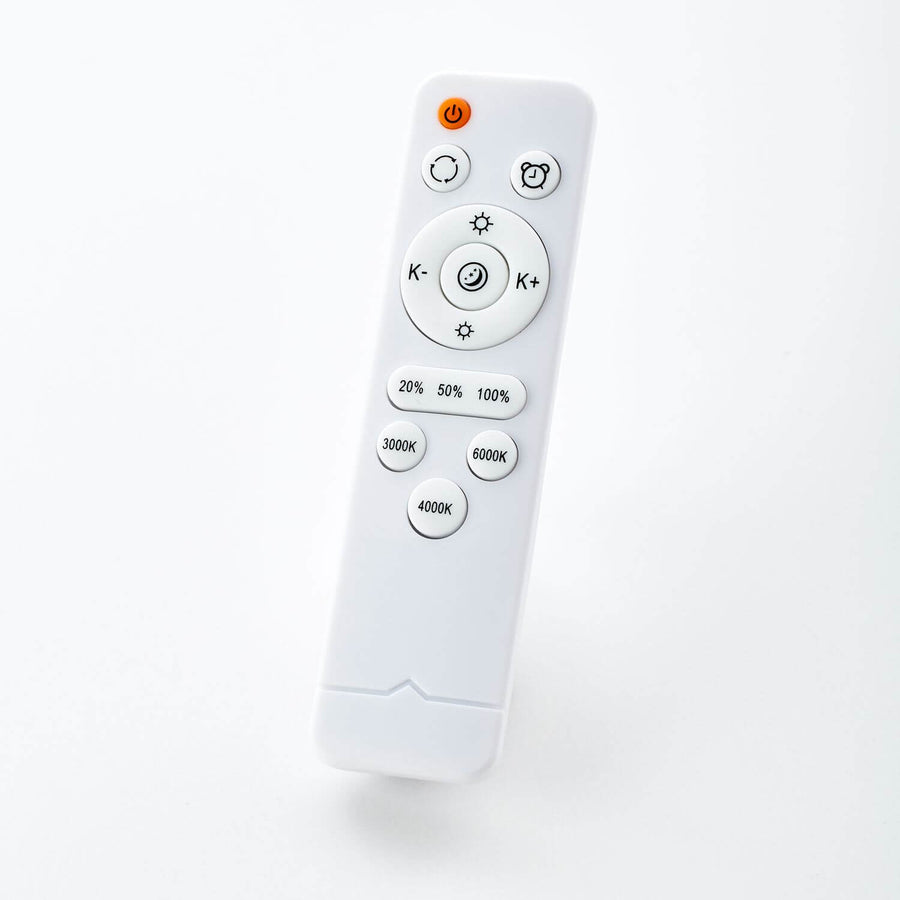 Plafonnier Slimline bois clair et blanc, Ø 50 cm