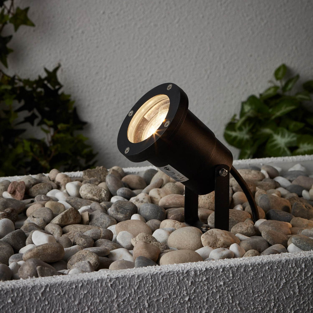 Projecteur extérieur Janko noir, verre