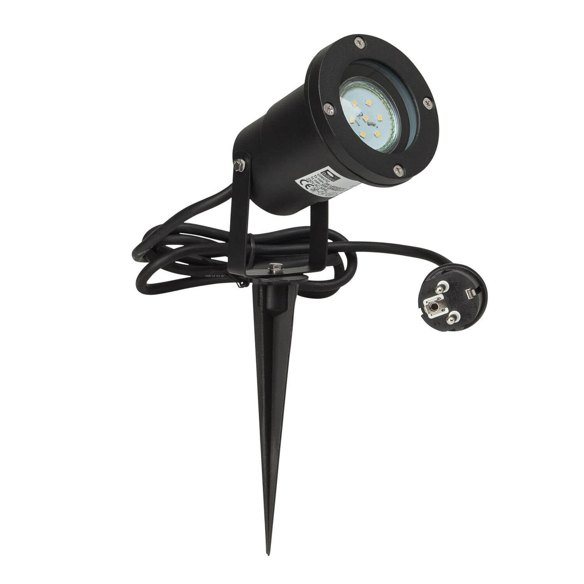 Projecteur extérieur Janko noir, verre