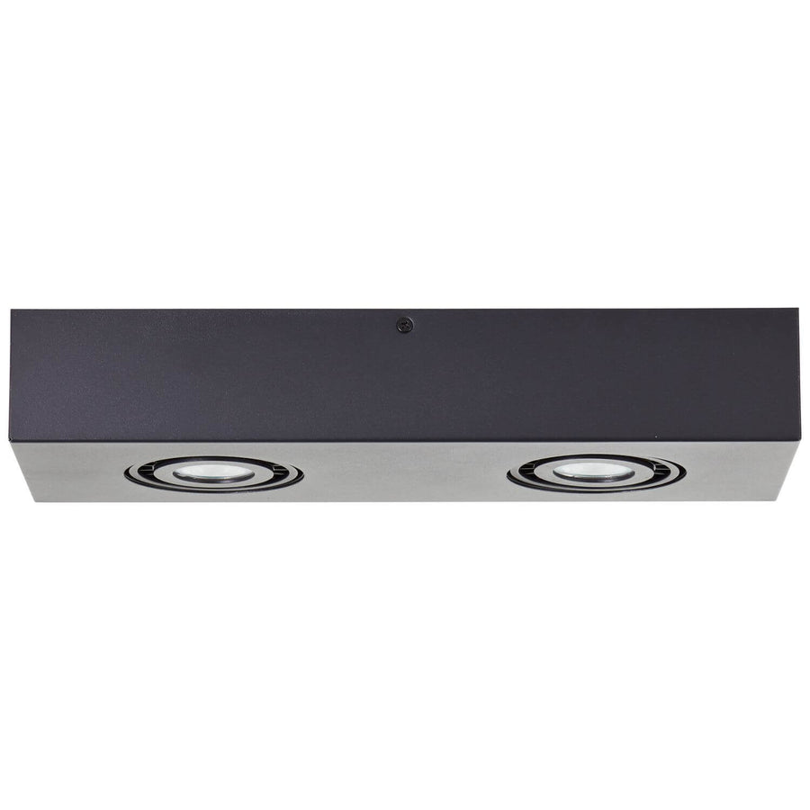 Plafonnier Doro 2 lumières beige et noir