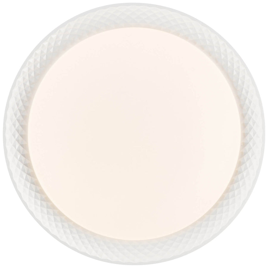 Plafonnier Burlie transparent et blanc