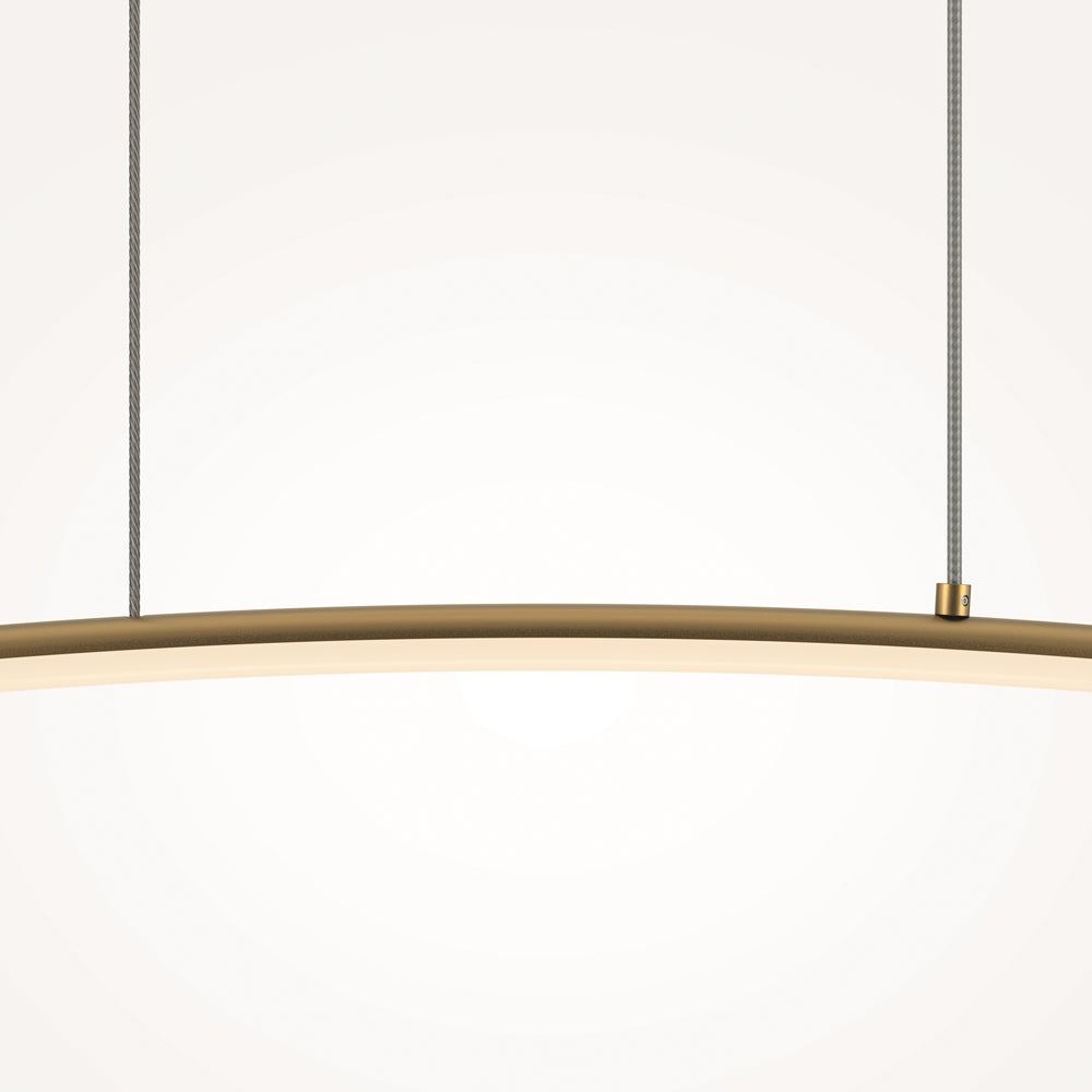 Curve Suspension luminaire doré