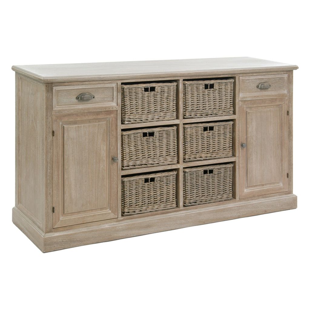 Buffet Gris Avec Panier | Yira - Designix Buffet