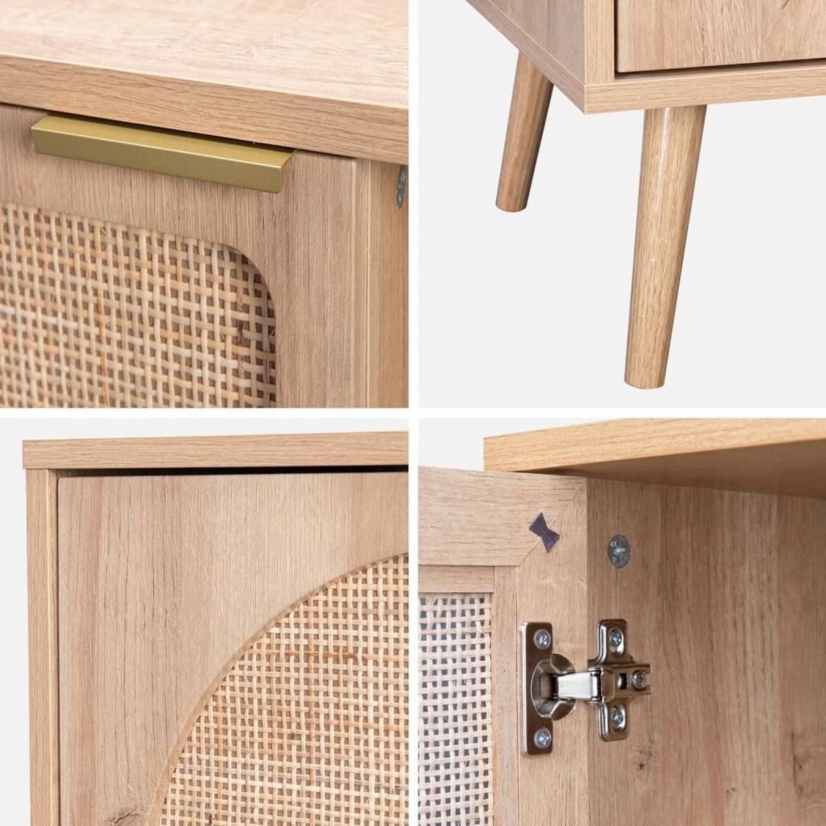 Buffet Rangement Bois Cannage | Quark - Designix Buffet