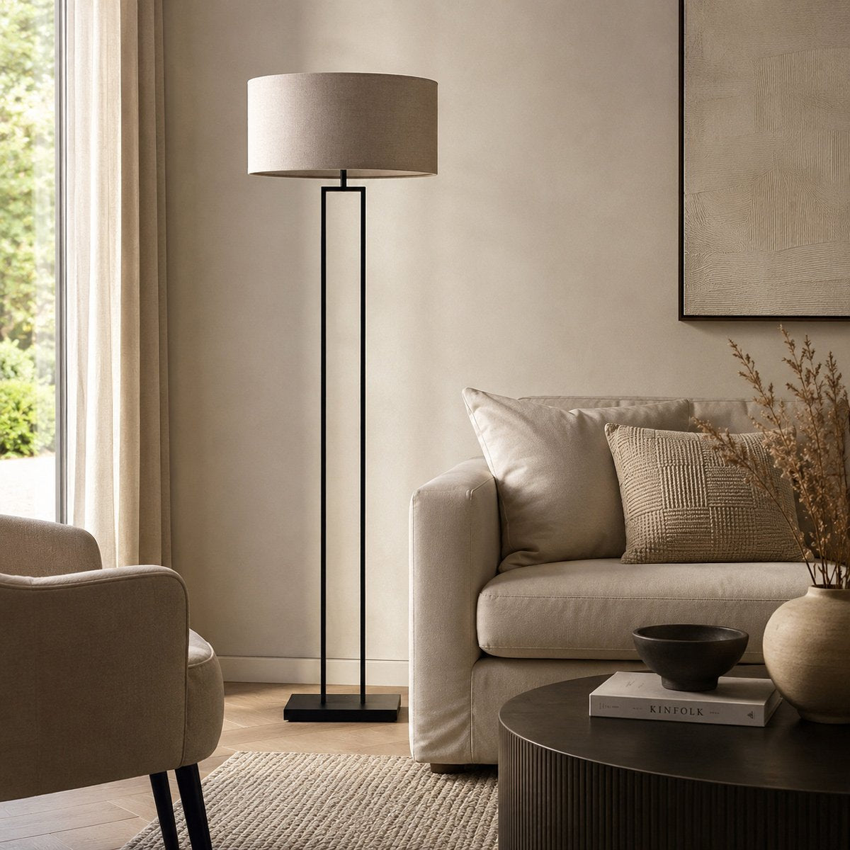 Lampadaire Stang noir