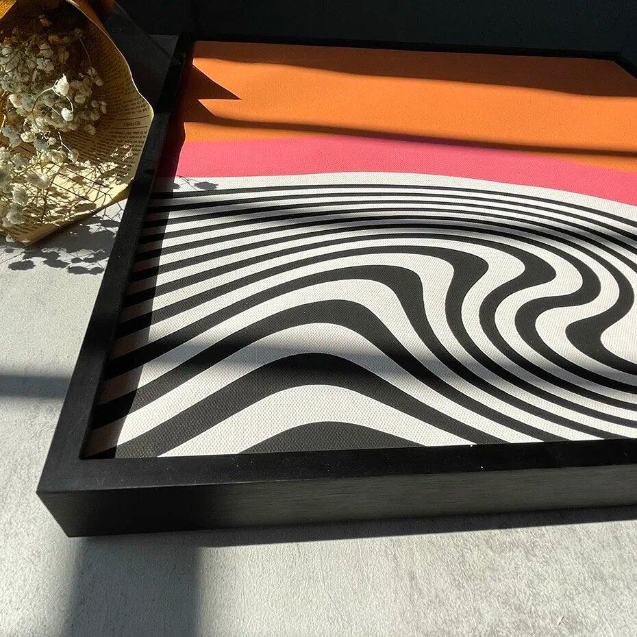 Cadre Aluminium pour Toile Tendue | Éclat Contemporain - Designix Cadres Tableaux Noir 30x40 cm
