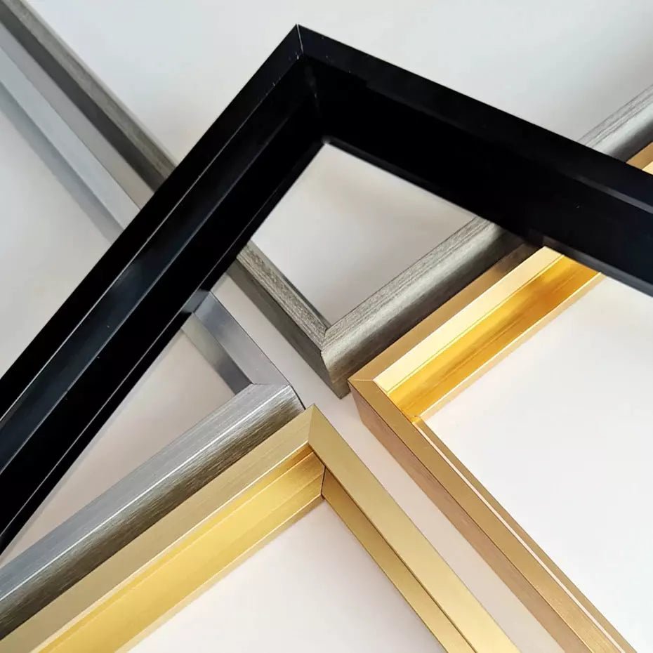 Cadre Aluminium pour Toile Tendue | Éclat Contemporain - Designix Cadres Tableaux Noir 30x40 cm