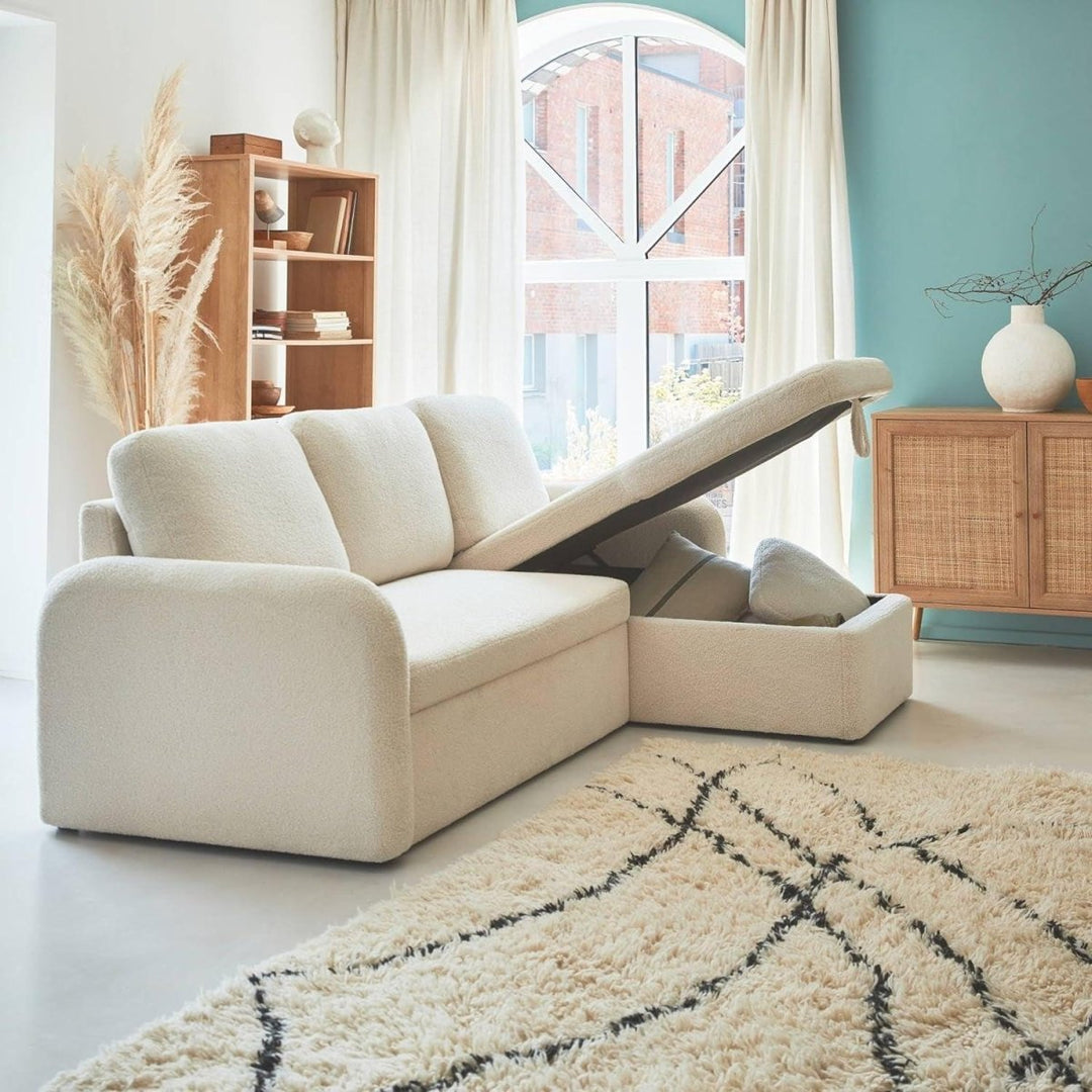 Canapé Angle Réversible Convertible Cosy | Blush - Designix Canapés