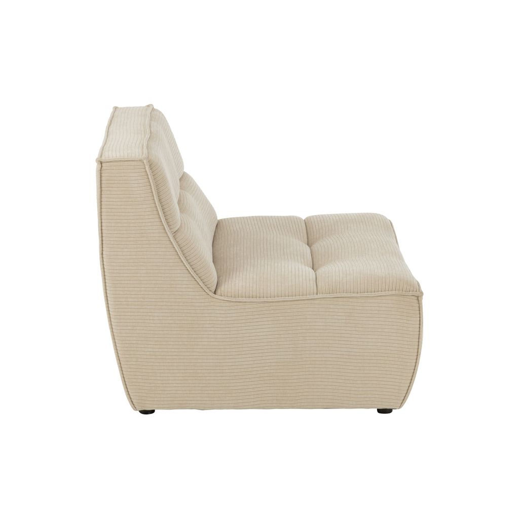 Canapé Beige Confortable en Bois | Riya - Designix Canapés