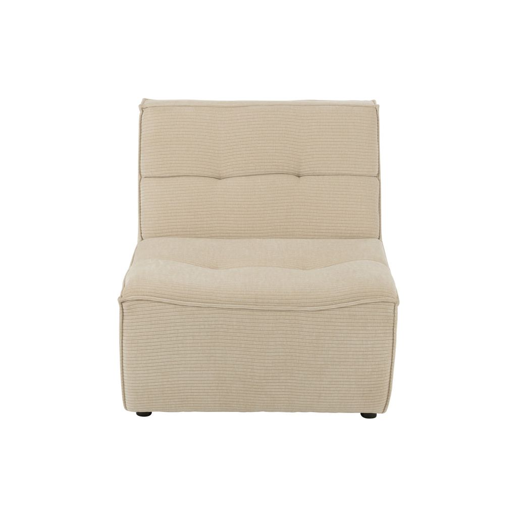 Canapé Beige Confortable en Bois | Riya - Designix Canapés