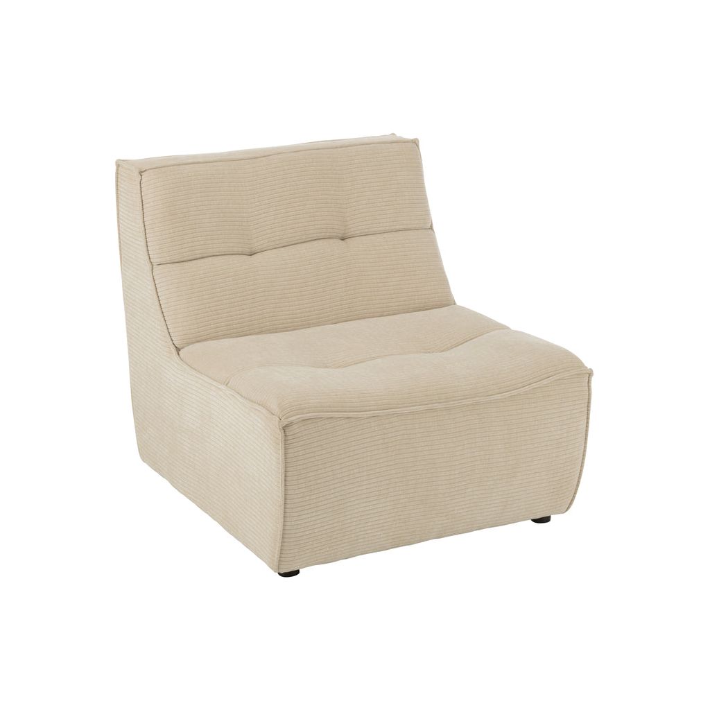 Canapé Beige Confortable en Bois | Riya - Designix Canapés