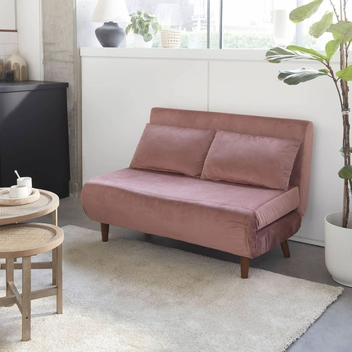 Canapé Convertible Vieux Rose | Tonic - Designix Canapés