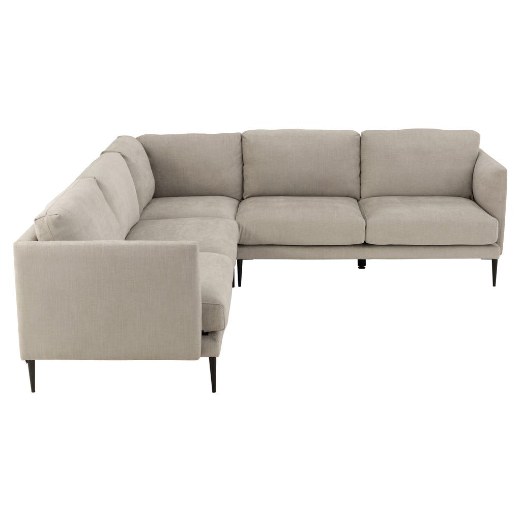 Canapé Gris Textile Partie Gauche | Qilo - Designix Canapés