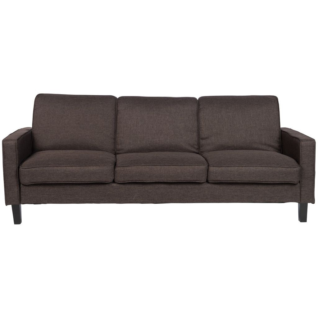 Canapé Lit Polyester Marron Foncé | Sole - Designix Canapés