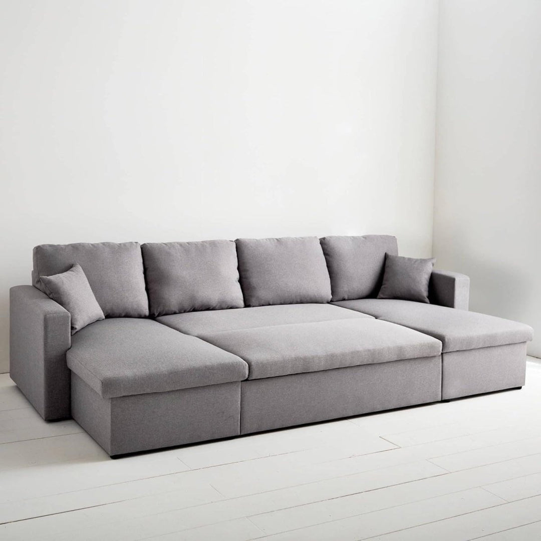 Canapé Panoramique Convertible Gris | Niche - Designix Canapés