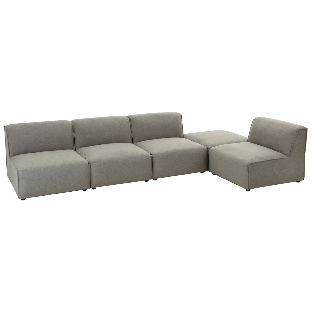 Canapé Textiles Bois Gris Foncé | Jily - Designix Canapés