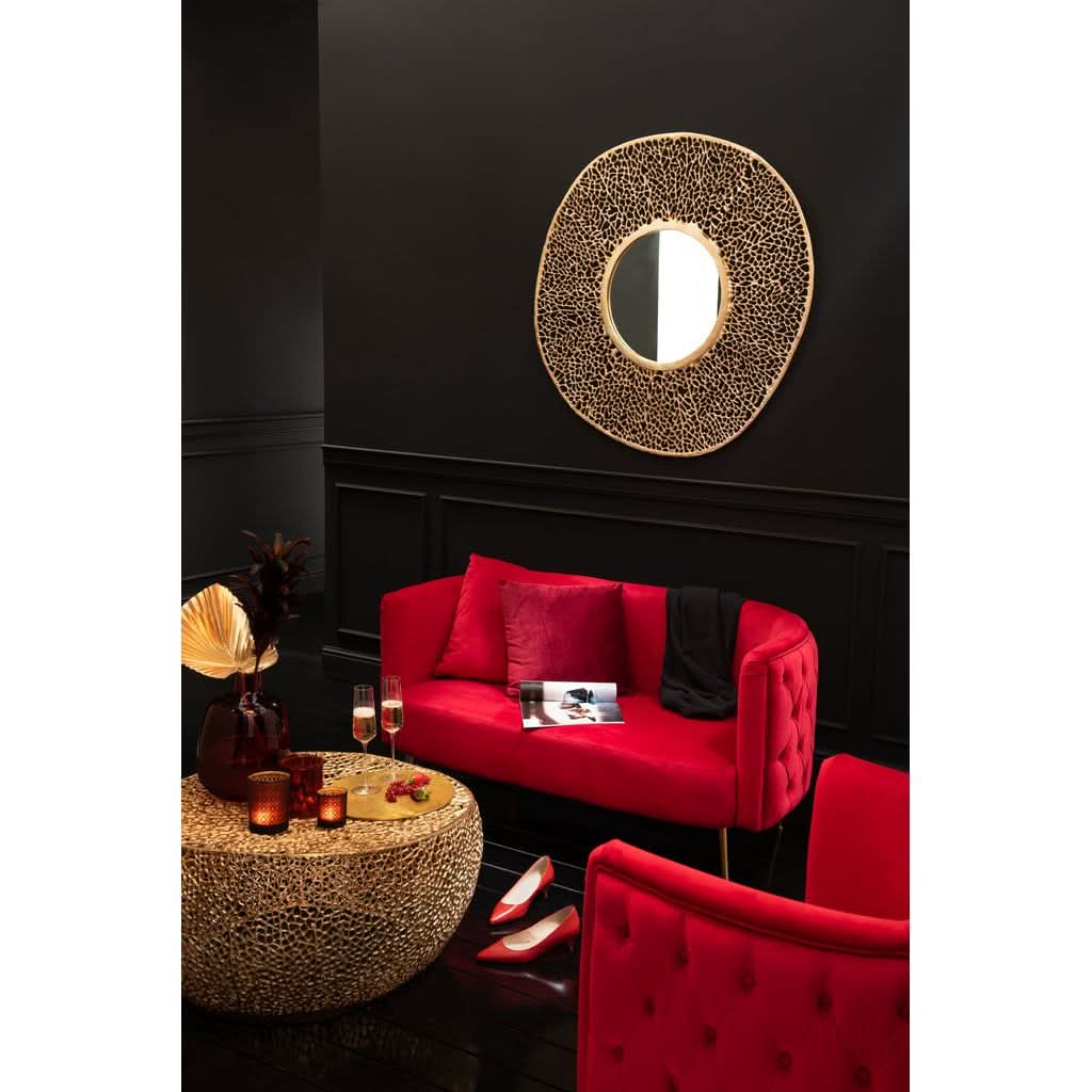 Canapé Velours Rouge 2 Personnes | Ylia - Designix Canapés