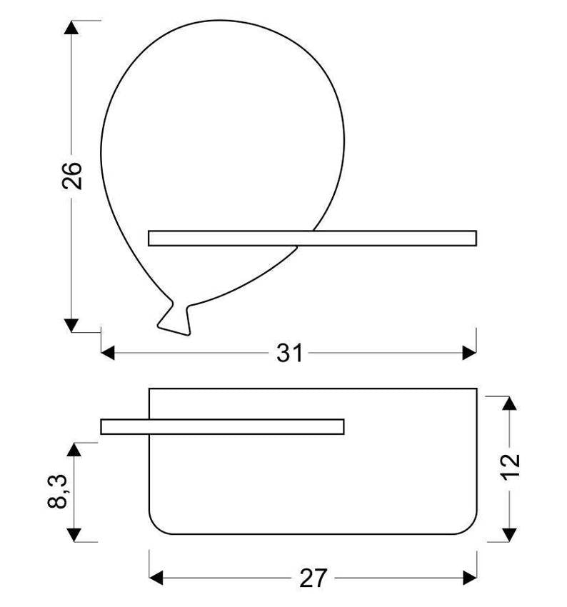 Applique murale LED Baloon pour chambre d'enfant jaune, bois (réf. 21-85108)