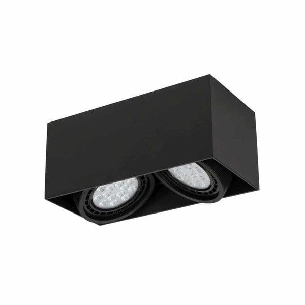 Spot plafond Cardi II noir