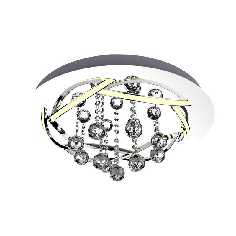 Plafonnier LED Korfu chromé