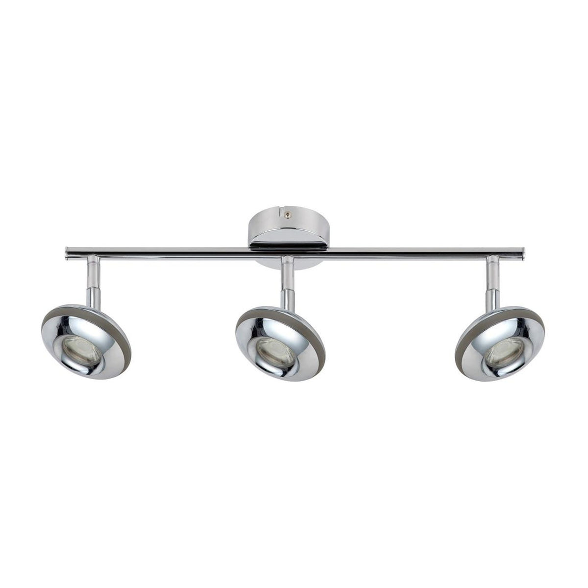 Plafonnier LED Skipper 3 lumières chromé, L 50 cm