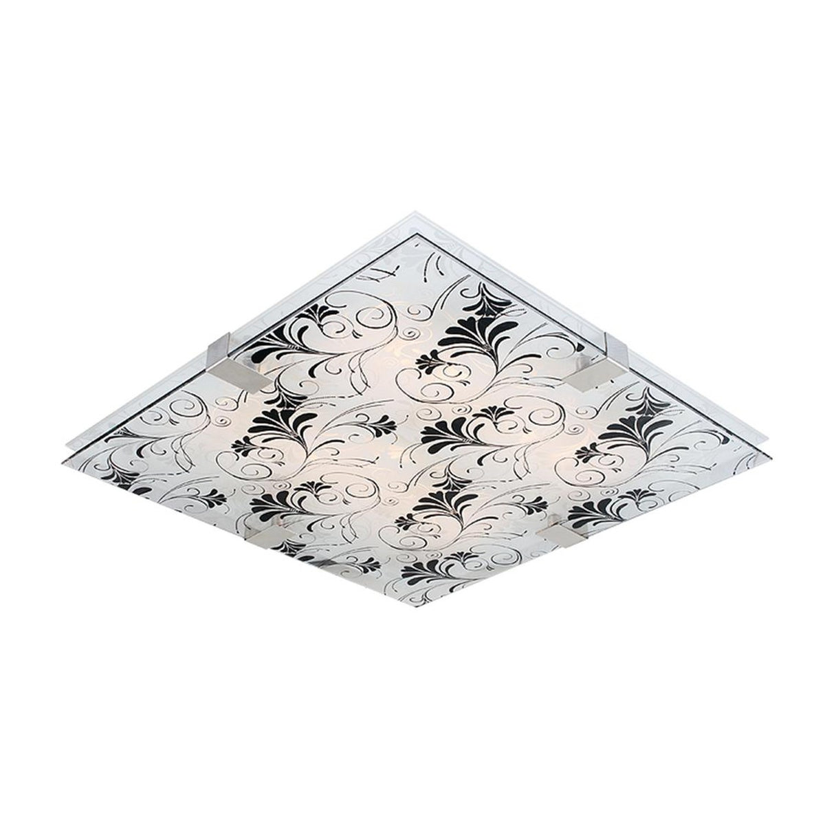 Plafonnier LED Vagante chromé, verre, L 31 cm (réf. 10-30535)